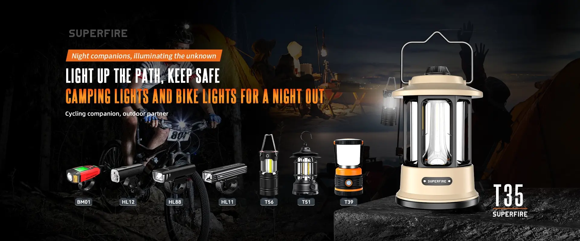 Camping Lights and Bike Lights