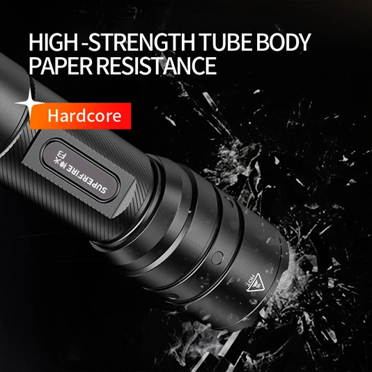 SUPERFIRE F3 530 Lumens Rechargeable Zoomable Tactical Flashlight