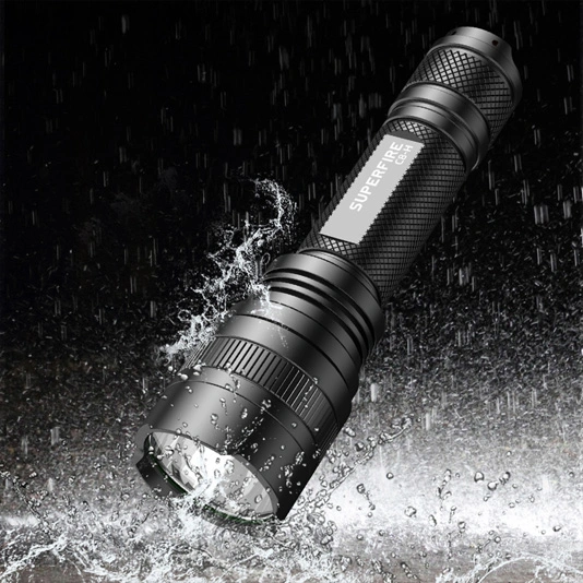 SUPERFIRE C8-H 1200 Lumens Rechargeable Tactical Flashlight