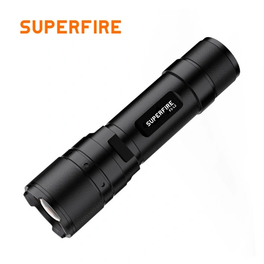 SUPERFIRE F3-L2 570 Lumens Telescoping LED Torch Tactical Flashlight