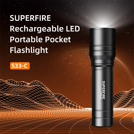 SUPERFIRE S33-C 209 Lumens Bright Tactical Pocket Flashlight