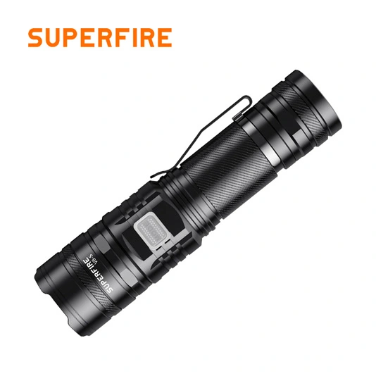 SUPERFIRE V8-S 2000 Lumens Tactical Flashlight Rechargeable