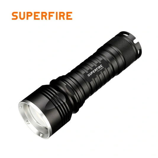 SUPERFIRE F11-T 10w Cree LED Rechargeable Zoom Flashlight