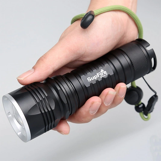 SUPERFIRE F11-T 10w Cree LED Rechargeable Zoom Flashlight