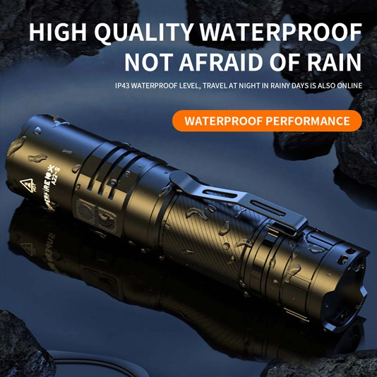 SUPERFIRE A22-S IP43 Waterproof Zoomable Eagle Eye Flashlight