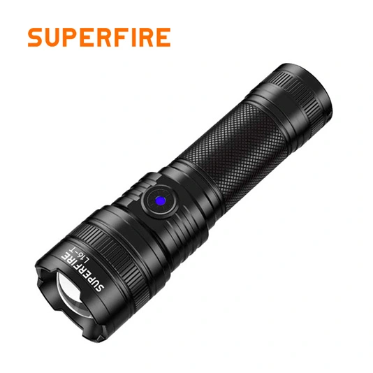 SUPERFIRE L16-T/L16-X Rechargeable Telescopic Zoom Flashlight