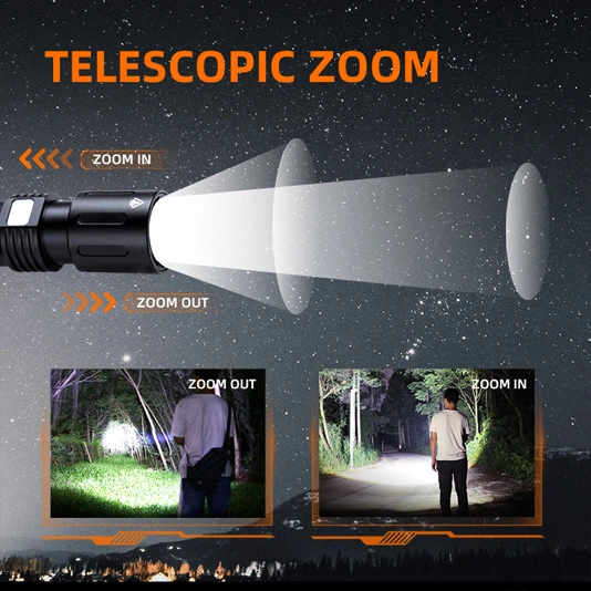 mini zoom flashlight