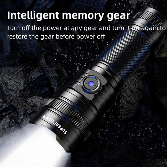 SUPERFIRE Y26 2000 lumens Telescopic Focus Zoomable Flashlight