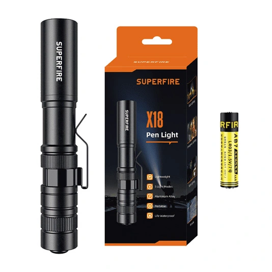 SUPERFIRE L28/X18 121 Lumens Pen Flashlights