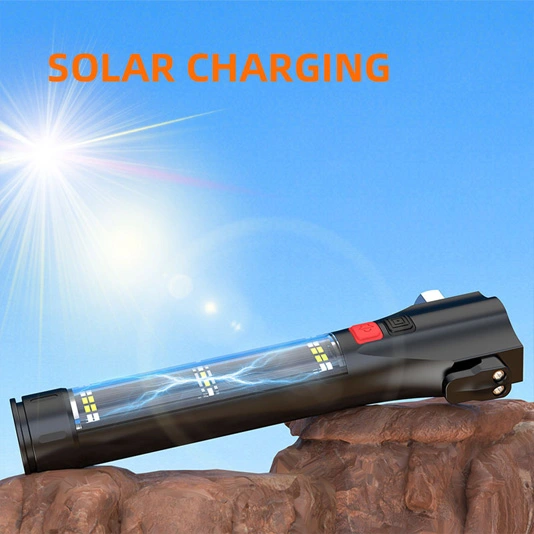 SUPERFIRE D30 Solar Rechargeable Multifunction Flashlights