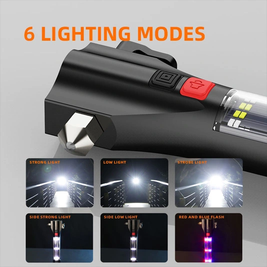 SUPERFIRE D30 Solar Rechargeable Multifunction Flashlights