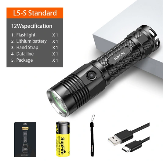 SUPERFIRE L5-S P50 900 Lumens Custom 26650 LED Flashlight