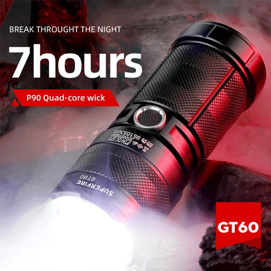 SUPERFIRE GT60 1680 Lumens Zoom High Power Handheld Flashlight