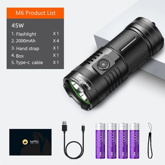 SUPERFIRE M6 3000Lm High Power Flashlight