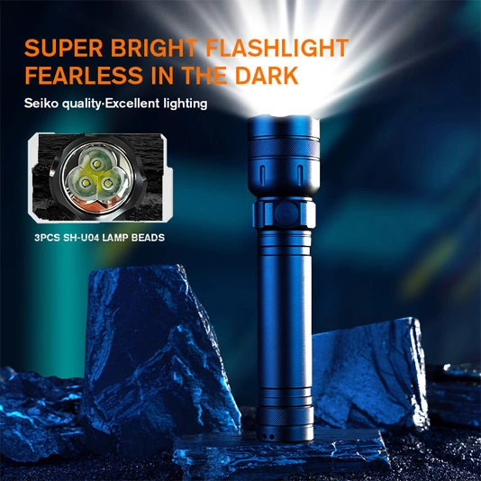 SUPERFIRE L27 Super Bright Dry Cell Flashlight Rechargeable