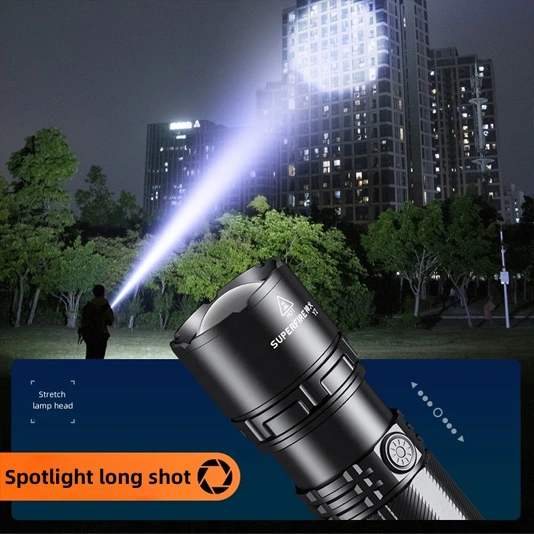 SUPERFIRE Y2 1355 Lumens High Power Long Distance Flashlight Rechargeable