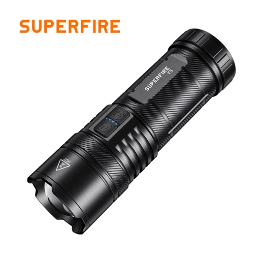 SUPERFIRE Y5 1200 Lumens 20W Rechargeable Flashlight with Power Bank