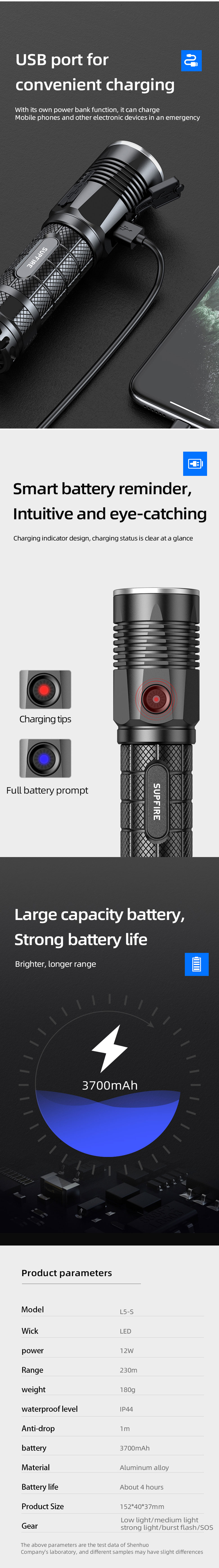 rechargeable flash lights