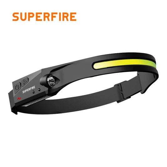 SUPERFIRE HL65 Series Rechargeable Headlamp with Motion Sensor