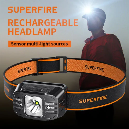 SUPERFIRE HL75 Series Motion Sensor Head Torch