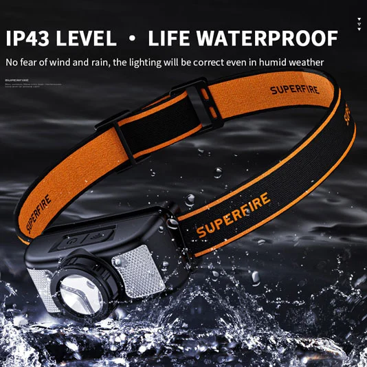 SUPERFIRE HL91-X Type-c Charging Sensor Headlamp