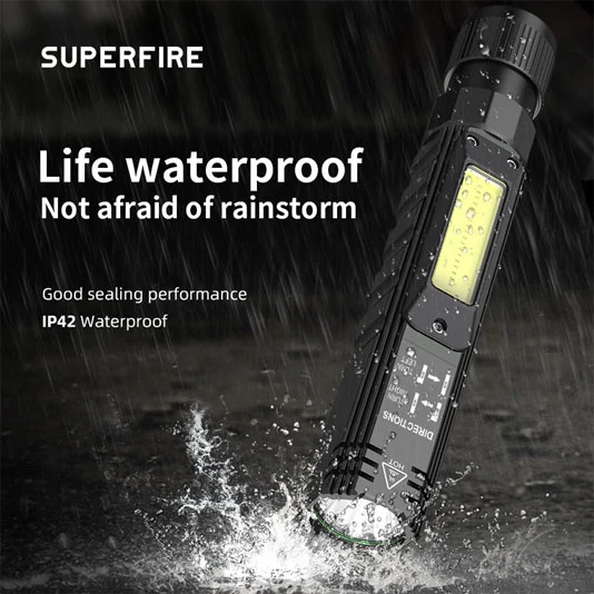 SUPERFIRE G19 Multifunctional Rechargeable COB Work Light With Magnetic Base