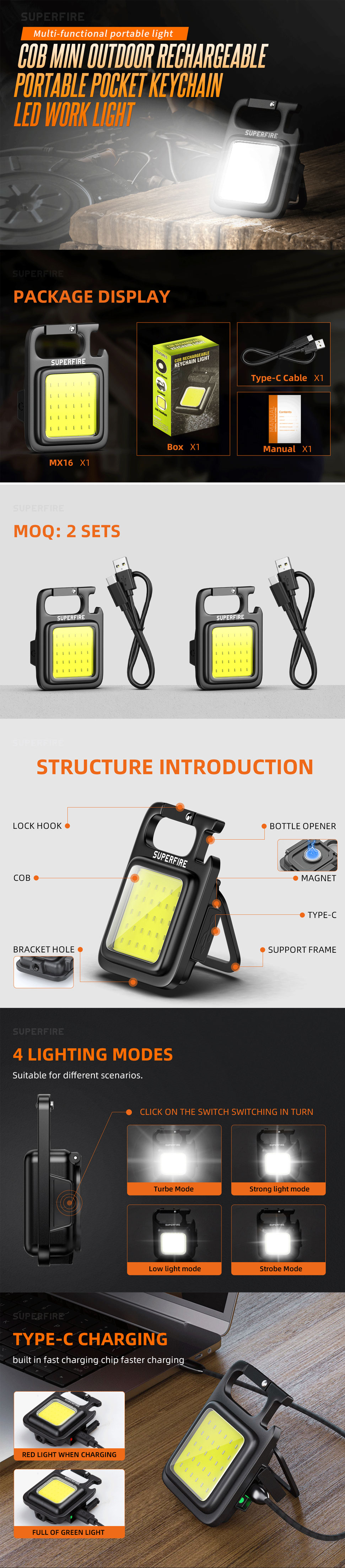 rechargeable outdoor work lights