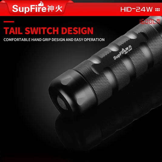 SUPERFIRE HID 24W 1600 Lumen Xenon Flashlight