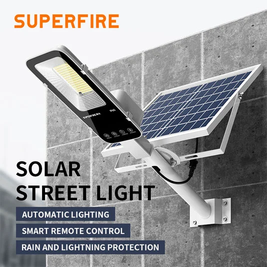 solar powered street light with motion sensor