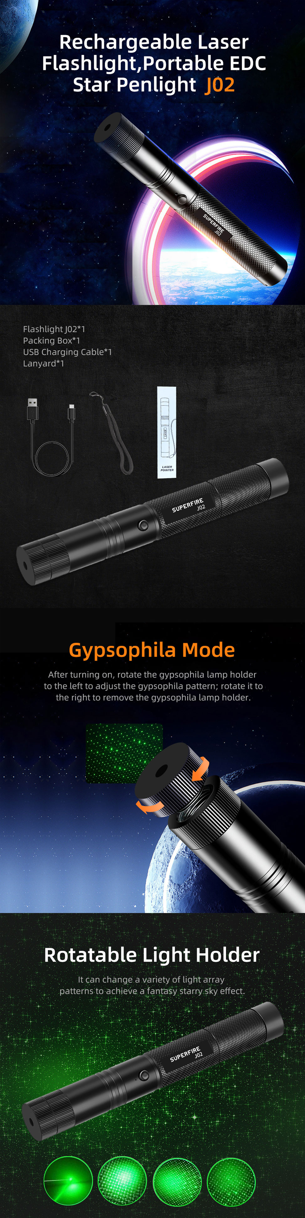 led laser flashlight