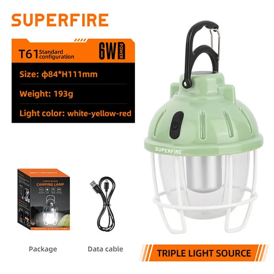 SUPERFIRE T61 LED Camping Lantern