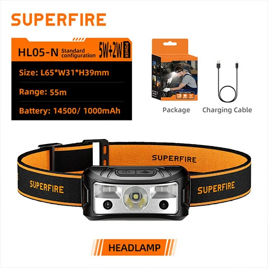 SUPERFIRE HL05-N Led Sensor Headlamp