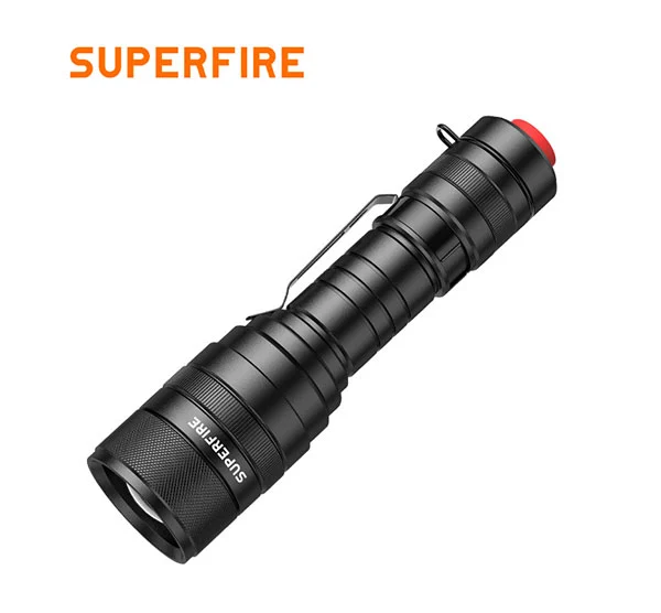 SUPERFIRE F5 1100 Lumens Zoomable Tactical Flashlight