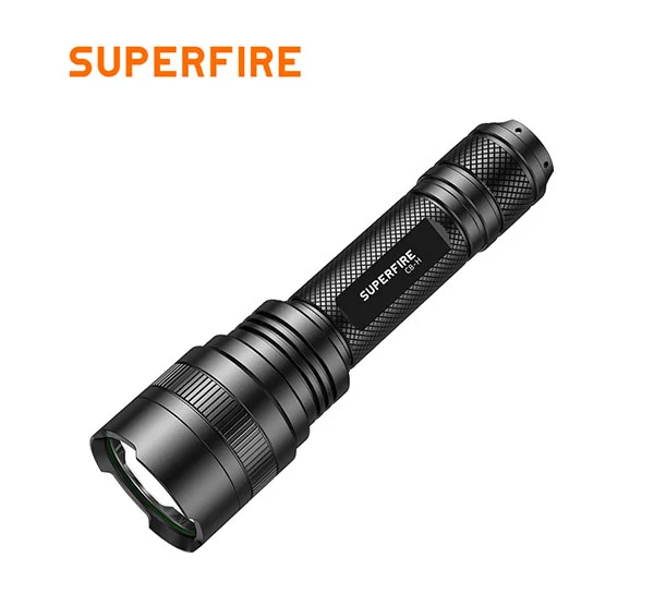 SUPERFIRE C8-H 1200 Lumens Rechargeable Tactical Flashlight