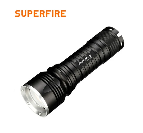 SUPERFIRE F11-T 10w Cree LED Rechargeable Zoom Flashlight