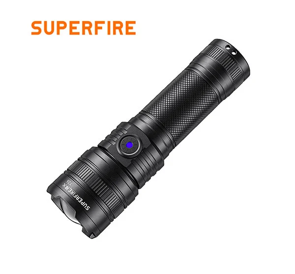 SUPERFIRE Y26 2000 lumens Telescopic Focus Zoomable Flashlight