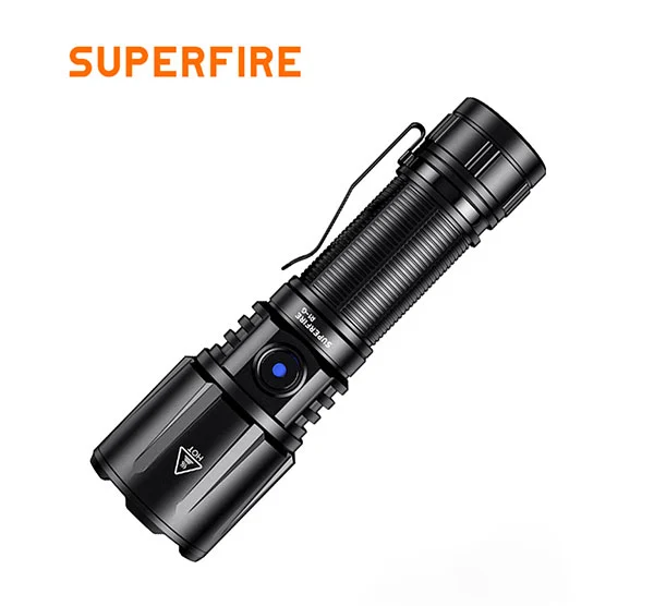 SUPERFIRE R1-G 2300 Lumens Zoomable High Power USB Types Rechargeable Flashlight