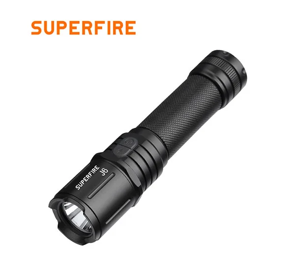 SUPERFIRE J6 270 Lumens Emergency Waterproof Tactical LED Flashlight