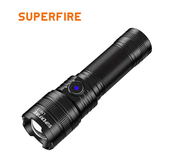 SUPERFIRE L16-T/L16-X Rechargeable Telescopic Zoom Flashlight