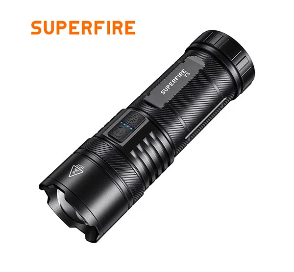 SUPERFIRE Y5 1200 Lumens 20W Rechargeable Flashlight with Power Bank