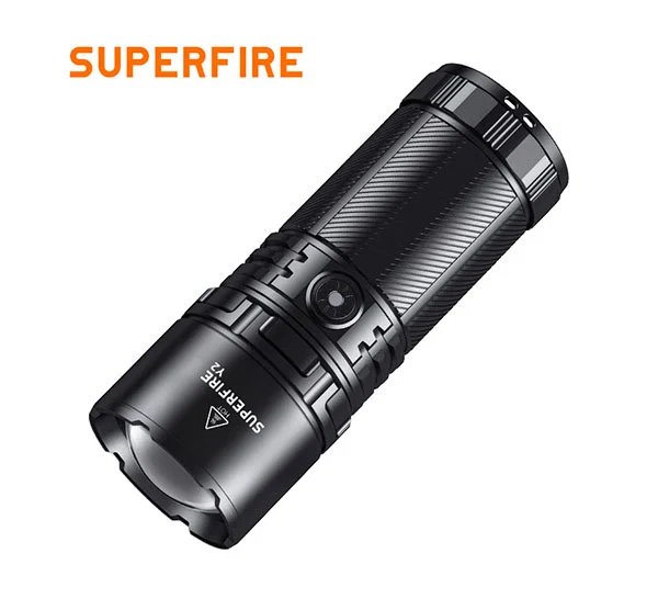 SUPERFIRE Y2 1355 Lumens High Power Long Distance Flashlight Rechargeable