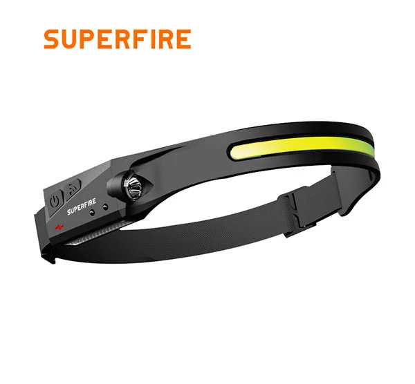 SUPERFIRE HL65 Series Rechargeable Headlamp with Motion Sensor