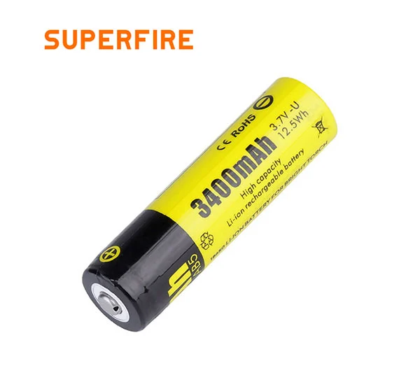 SUPERFIRE AB5 18650 Rechargeable Lithium Battery