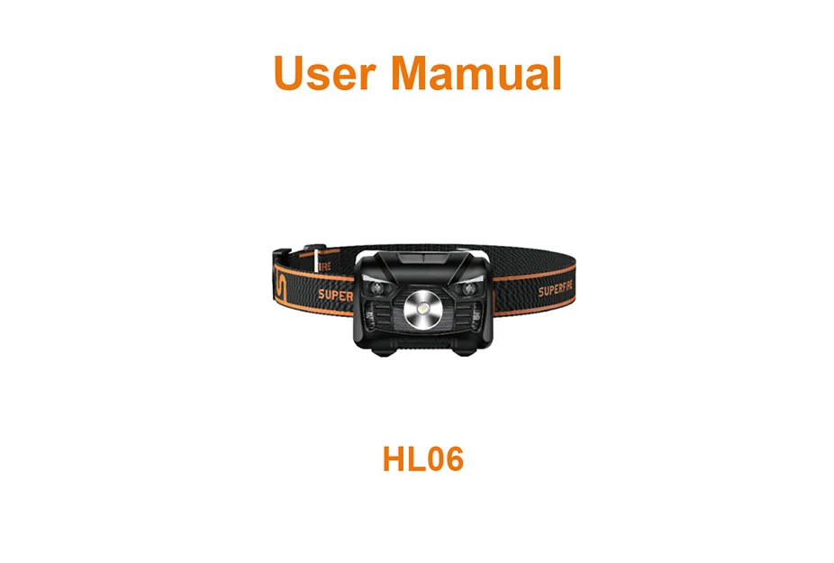 Sensor Headlight HL06 User Manual